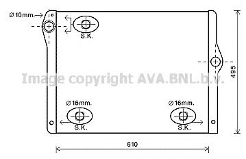 AVA QUALITY COOLING bw2430 -  Радиатор, охлаждение двигателя